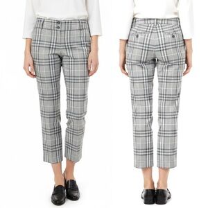 Burberry Brit Trouser Plaid Print Crop Pants 6